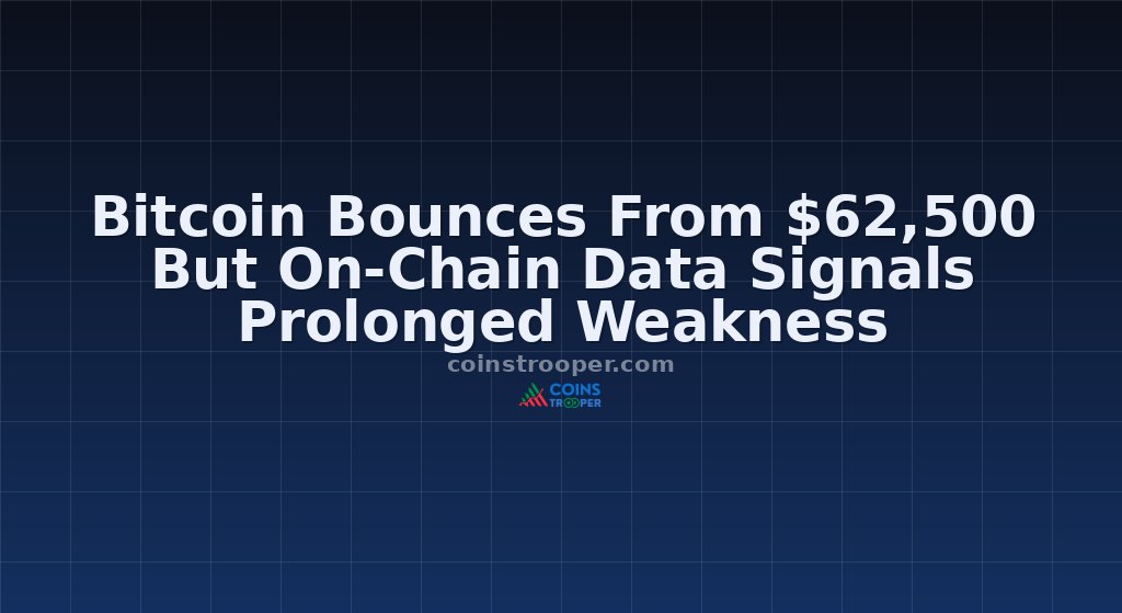 Bitcoin Bounces From $62,500 But On-Chain Data Signals Prolonged Weakness