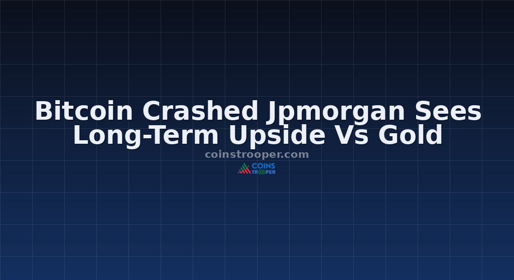 Bitcoin Crashed Jpmorgan Sees Long-Term Upside Vs Gold
