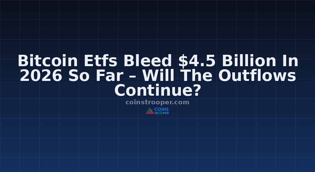 Bitcoin Etfs Bleed $4.5 Billion In 2026 So Far – Will The Outflows Continue?