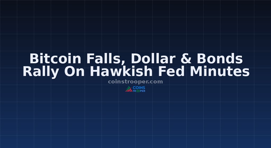 Bitcoin Falls, Dollar & Bonds Rally On Hawkish Fed Minutes