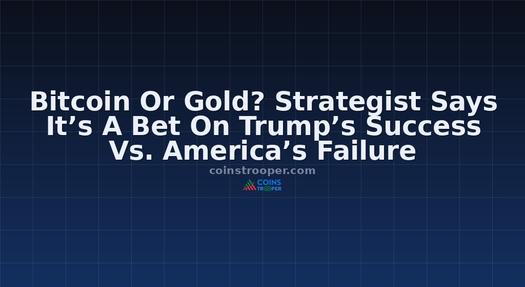 Bitcoin Or Gold? Strategist Says It’s A Bet On Trump’s Success Vs. America’s Failure