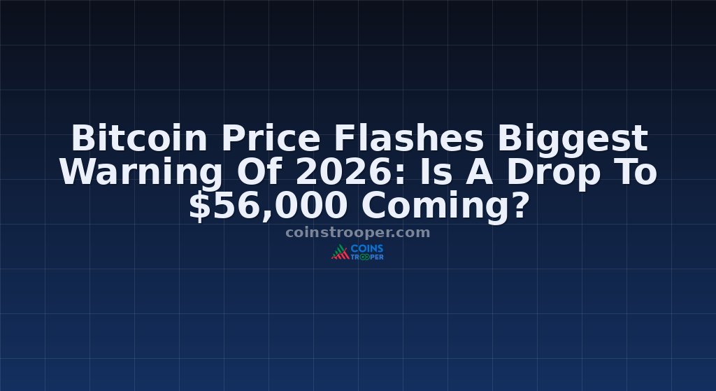 Bitcoin Price Flashes Biggest Warning Of 2026: Is A Drop To $56,000 Coming?
