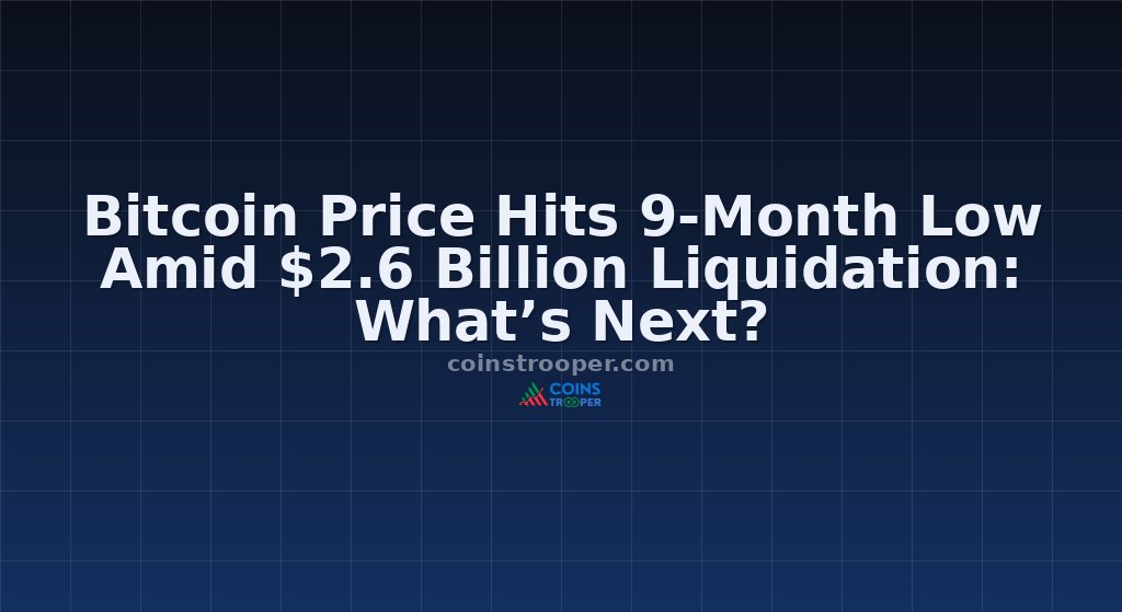 Bitcoin Price Hits 9-Month Low Amid $2.6 Billion Liquidation: What’s Next?