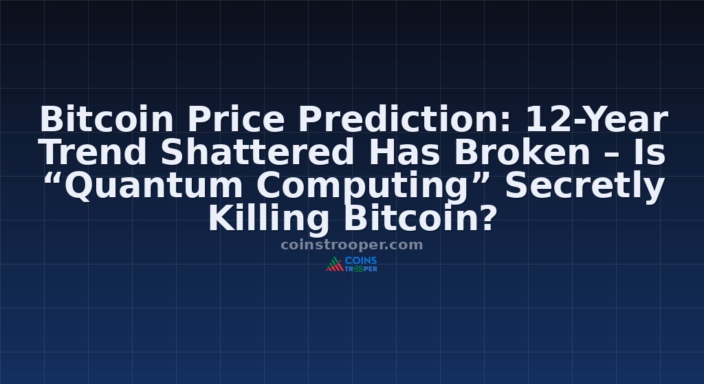 Bitcoin Price Prediction: 12-Year Trend Shattered Has Broken – Is “Quantum Computing” Secretly Killing Bitcoin?