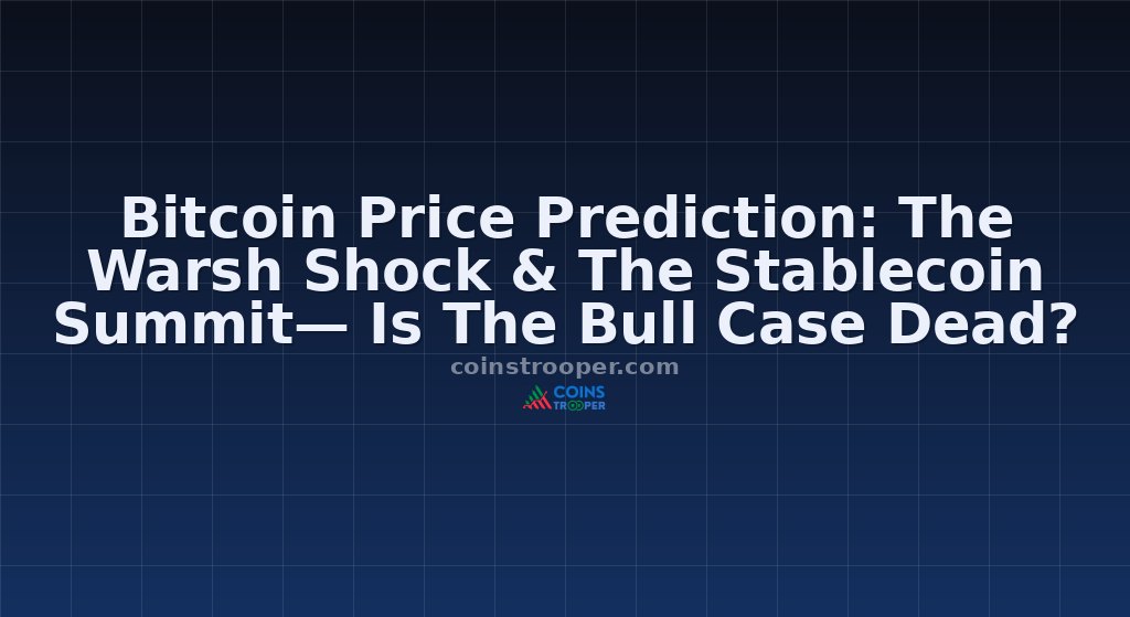 Bitcoin Price Prediction: The Warsh Shock & The Stablecoin Summit— Is The Bull Case Dead?
