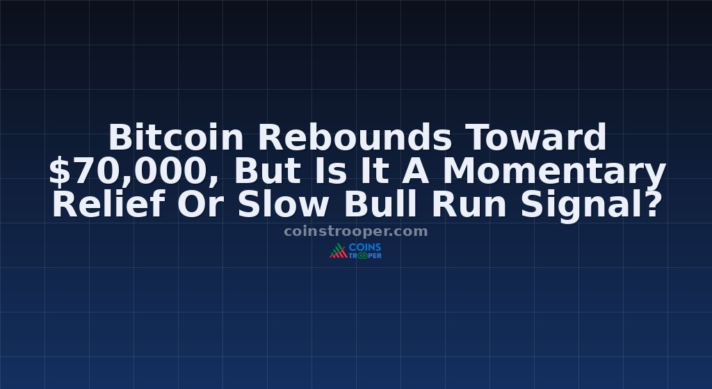 Bitcoin Rebounds Toward $70,000, But Is It A Momentary Relief Or Slow Bull Run Signal?