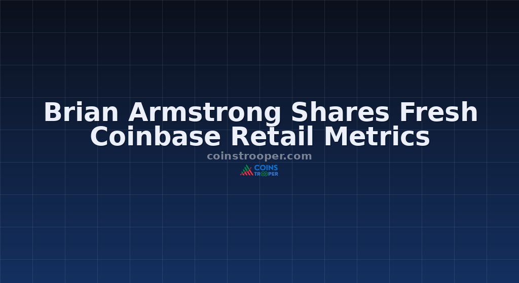 Brian Armstrong Shares Fresh Coinbase Retail Metrics