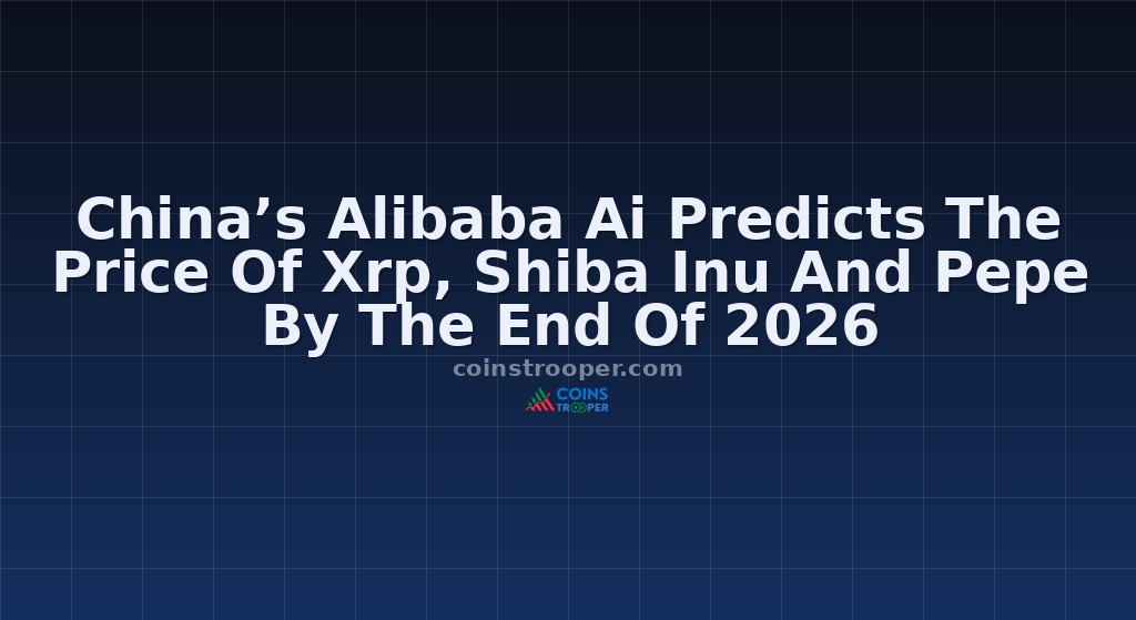 China’s Alibaba Ai Predicts The Price Of Xrp, Shiba Inu And Pepe By The End Of 2026