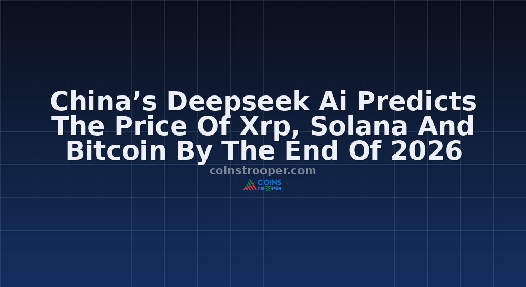 China’s Deepseek Ai Predicts The Price Of Xrp, Solana And Bitcoin By The End Of 2026