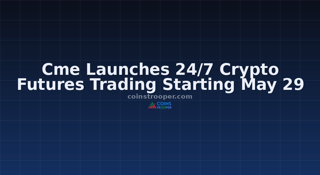 Cme Launches 24/7 Crypto Futures Trading Starting May 29