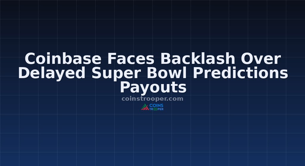 Coinbase Faces Backlash Over Delayed Super Bowl Predictions Payouts