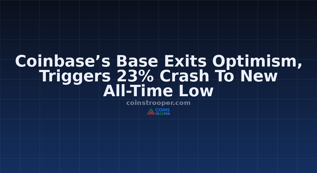 Coinbase’s Base Exits Optimism, Triggers 23% Crash To New All-Time Low