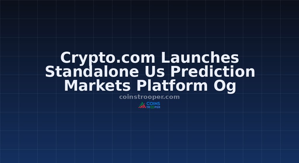 Crypto.com Launches Standalone Us Prediction Markets Platform Og