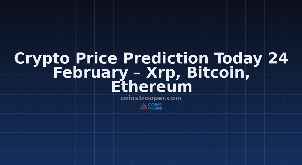 Crypto Price Prediction Today 24 February – Xrp, Bitcoin, Ethereum