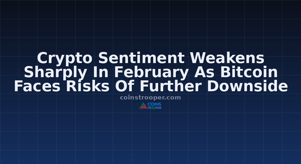 Crypto Sentiment Weakens Sharply In February As Bitcoin Faces Risks Of Further Downside
