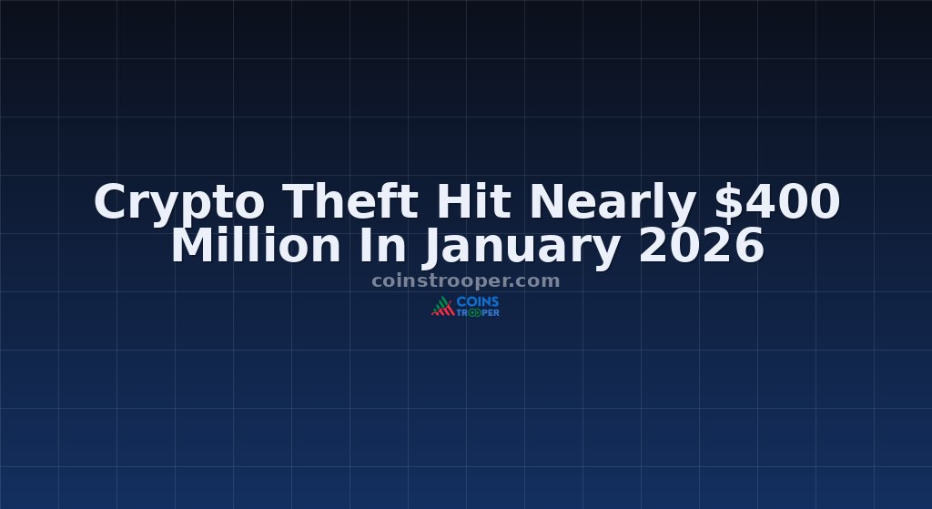 Crypto Theft Hit Nearly $400 Million In January 2026