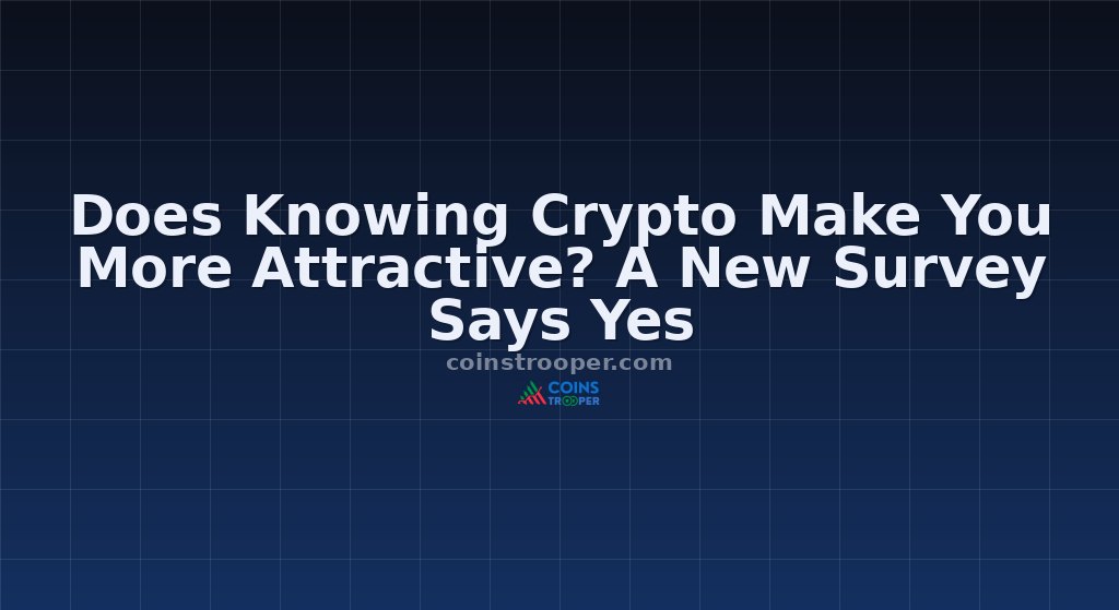 Does Knowing Crypto Make You More Attractive? A New Survey Says Yes