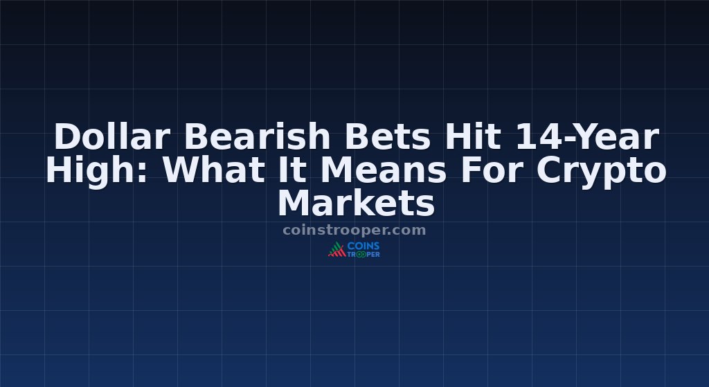 Dollar Bearish Bets Hit 14-Year High: What It Means For Crypto Markets