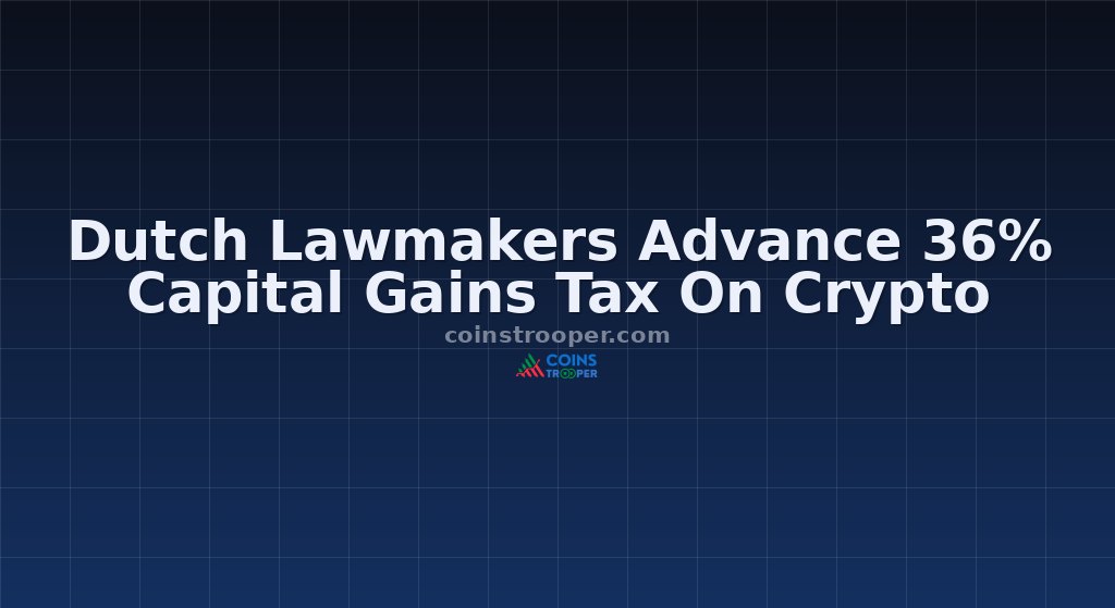 Dutch Lawmakers Advance 36% Capital Gains Tax On Crypto