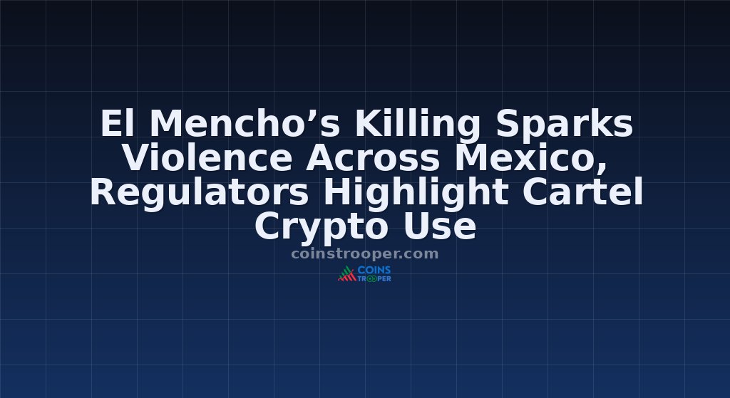 El Mencho’s Killing Sparks Violence Across Mexico, Regulators Highlight Cartel Crypto Use