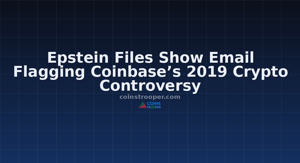 Epstein Files Show Email Flagging Coinbase’s 2019 Crypto Controversy