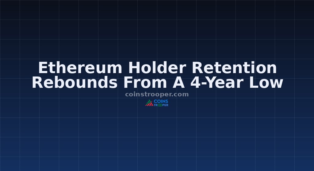 Ethereum Holder Retention Rebounds From A 4-Year Low