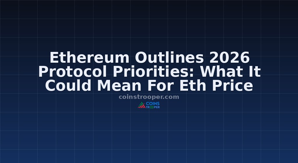 Ethereum Outlines 2026 Protocol Priorities: What It Could Mean For Eth Price