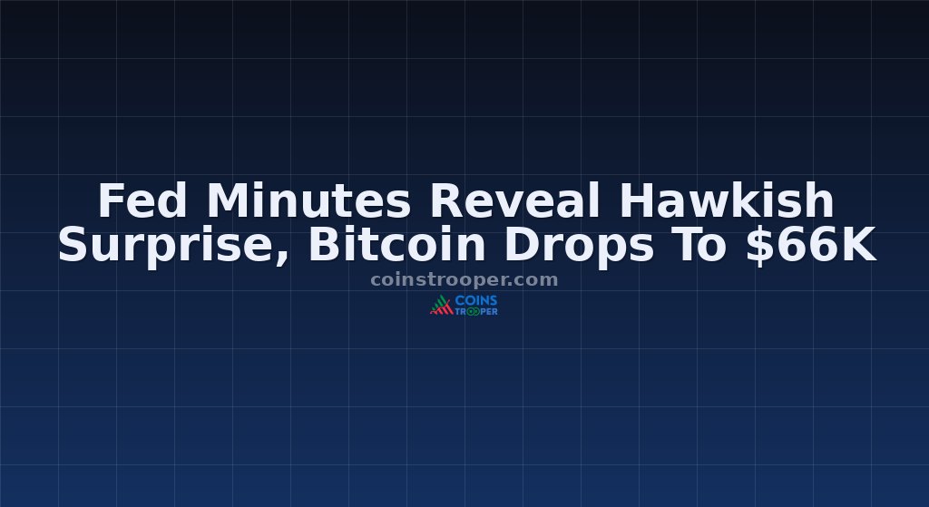 Fed Minutes Reveal Hawkish Surprise, Bitcoin Drops To $66K