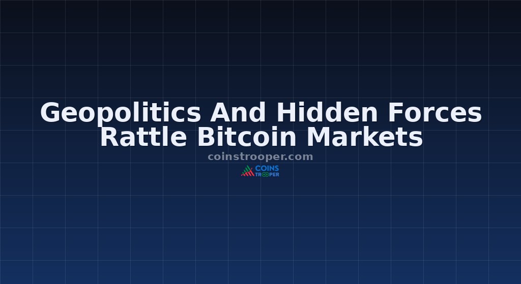 Geopolitics And Hidden Forces Rattle Bitcoin Markets
