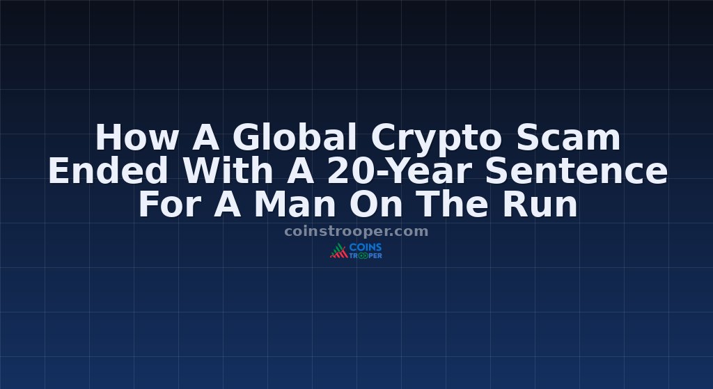 How A Global Crypto Scam Ended With A 20-Year Sentence For A Man On The Run