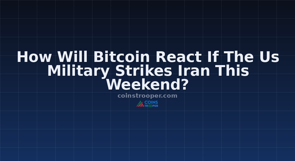 How Will Bitcoin React If The Us Military Strikes Iran This Weekend?