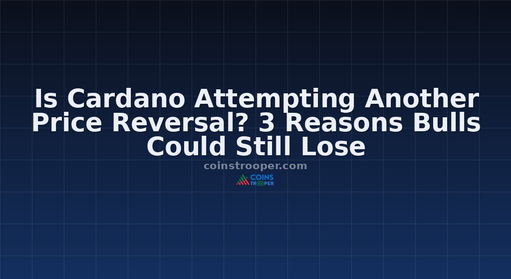 Is Cardano Attempting Another Price Reversal? 3 Reasons Bulls Could Still Lose
