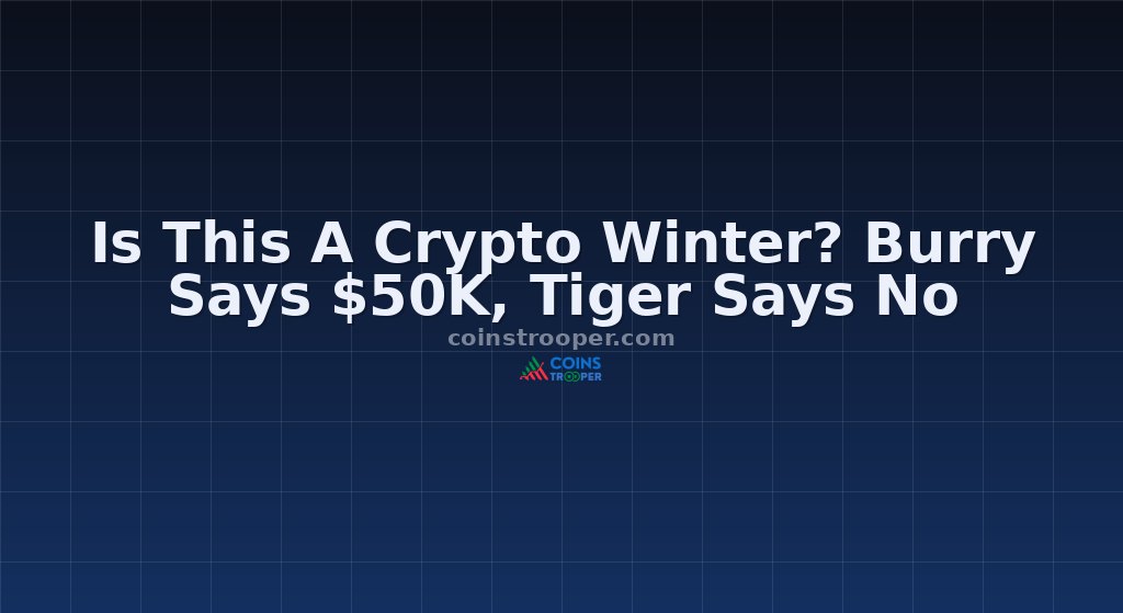 Is This A Crypto Winter? Burry Says $50K, Tiger Says No