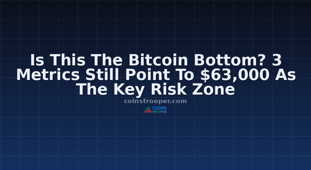 Is This The Bitcoin Bottom? 3 Metrics Still Point To $63,000 As The Key Risk Zone
