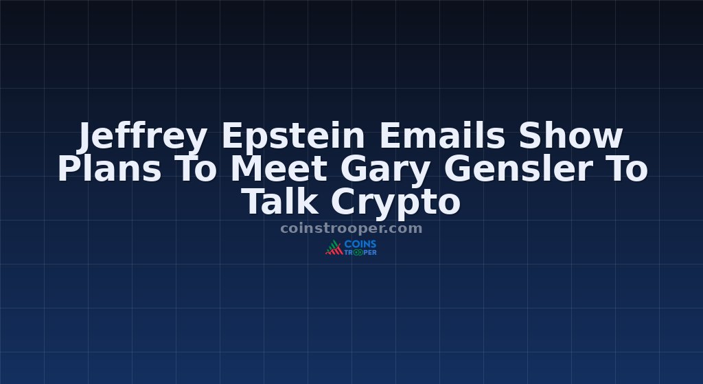 Jeffrey Epstein Emails Show Plans To Meet Gary Gensler To Talk Crypto