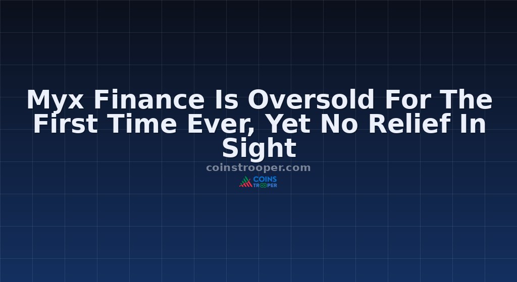 Myx Finance Is Oversold For The First Time Ever, Yet No Relief In Sight
