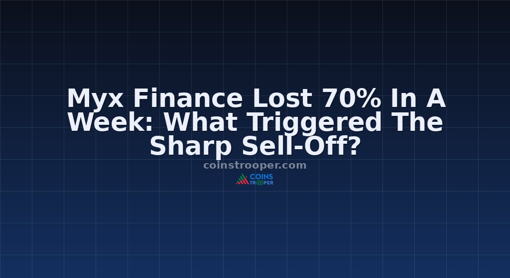 Myx Finance Lost 70% In A Week: What Triggered The Sharp Sell-Off?