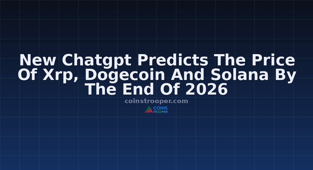 New Chatgpt Predicts The Price Of Xrp, Dogecoin And Solana By The End Of 2026