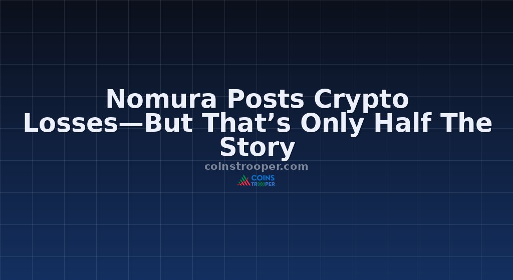Nomura Posts Crypto Losses—But That’s Only Half The Story