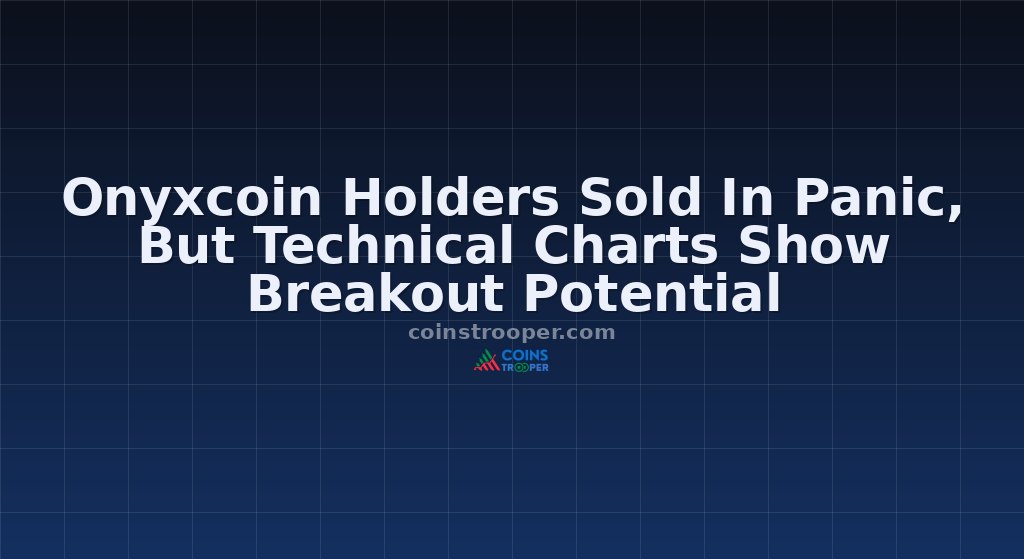Onyxcoin Holders Sold In Panic, But Technical Charts Show Breakout Potential