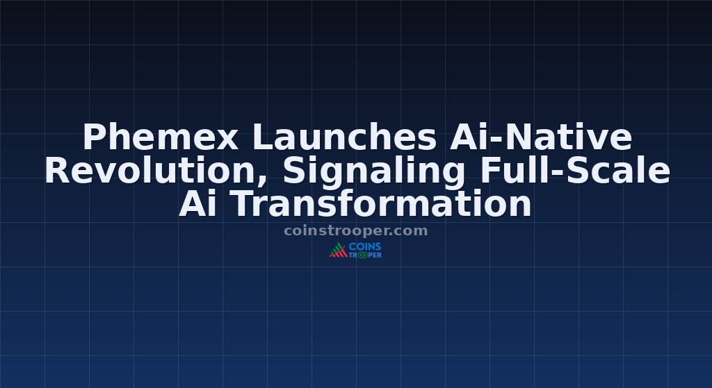 Phemex Launches Ai-Native Revolution, Signaling Full-Scale Ai Transformation