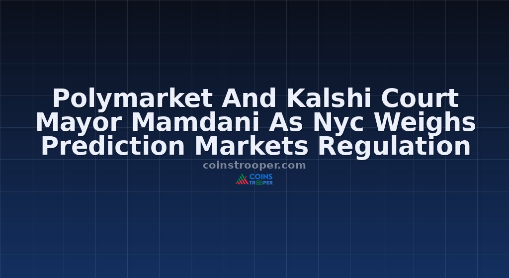 Polymarket And Kalshi Court Mayor Mamdani As Nyc Weighs Prediction Markets Regulation