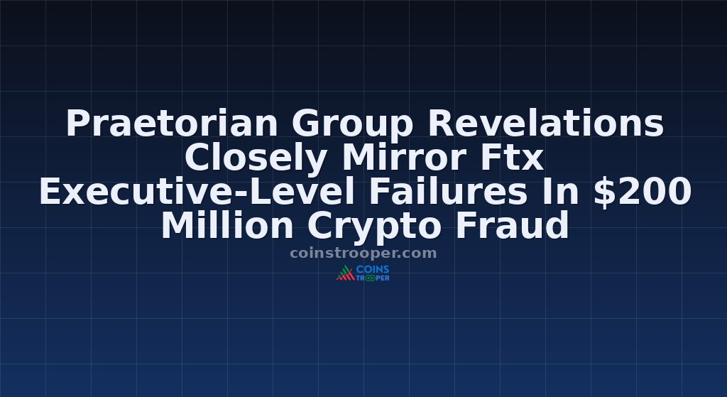 Praetorian Group Revelations Closely Mirror Ftx Executive-Level Failures In $200 Million Crypto Fraud