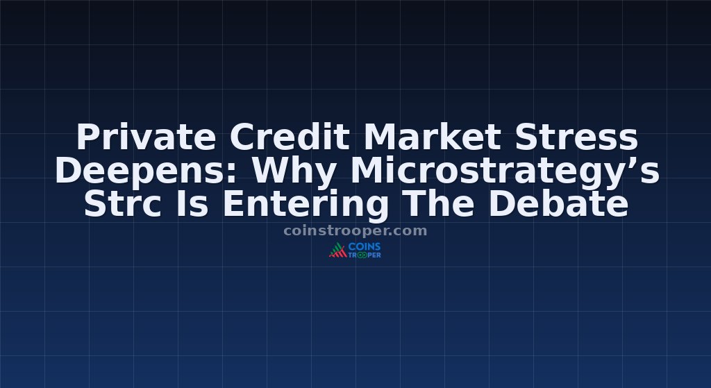 Private Credit Market Stress Deepens: Why Microstrategy’s Strc Is Entering The Debate