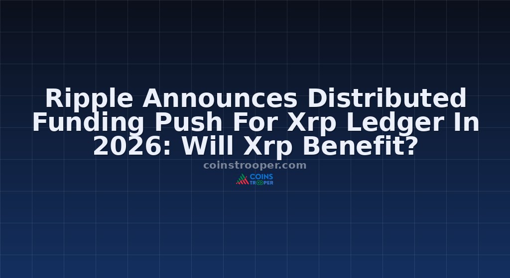 Ripple Announces Distributed Funding Push For Xrp Ledger In 2026: Will Xrp Benefit?