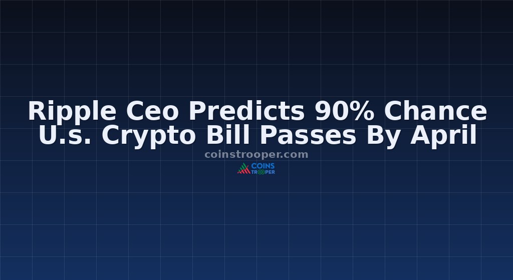 Ripple Ceo Predicts 90% Chance U.s. Crypto Bill Passes By April