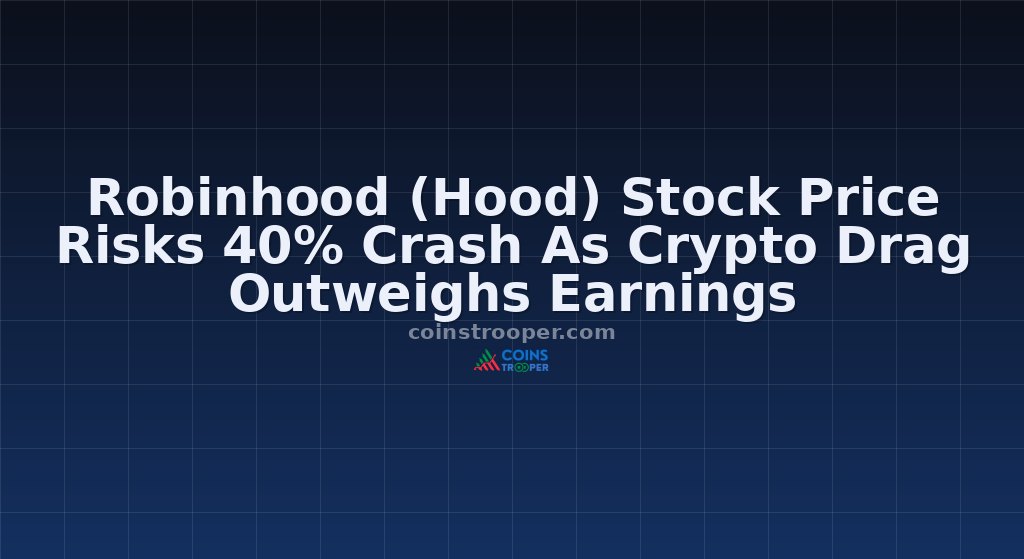 Robinhood (Hood) Stock Price Risks 40% Crash As Crypto Drag Outweighs Earnings