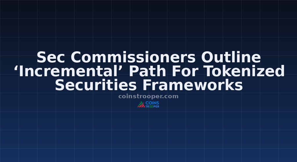 Sec Commissioners Outline ‘Incremental’ Path For Tokenized Securities Frameworks