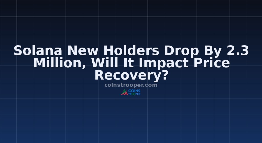 Solana New Holders Drop By 2.3 Million, Will It Impact Price Recovery?