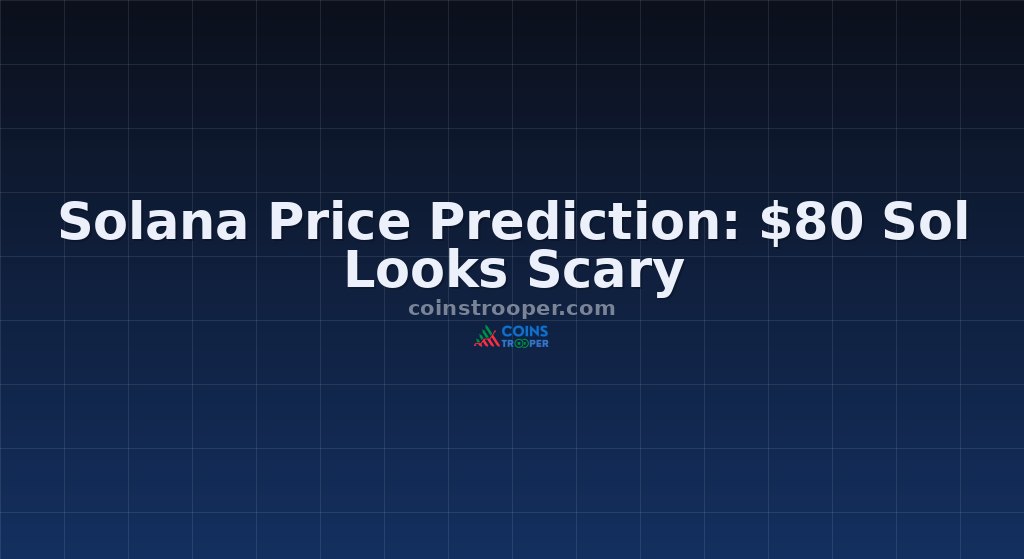 Solana Price Prediction: $80 Sol Looks Scary